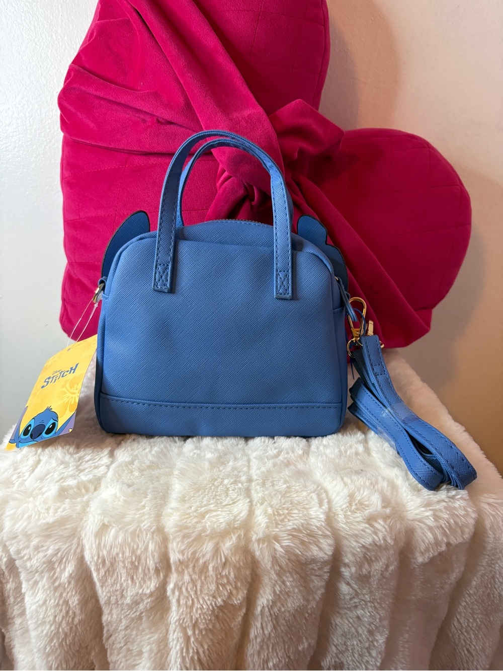 Stitch Crossbody Bag with Lip Balm Set - Picture 3 of 6